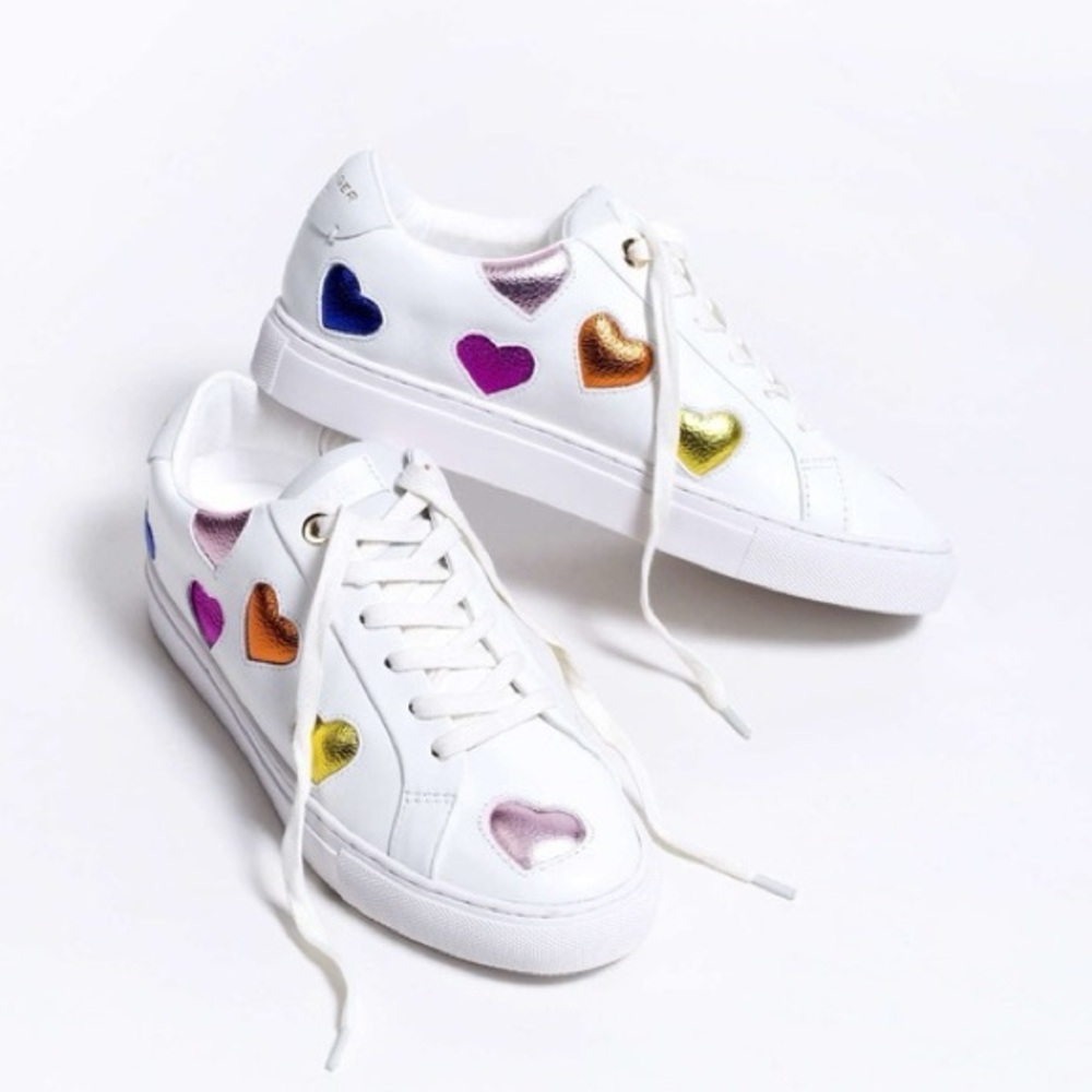 KURT GEIGER LONDON Lane Love Low Top Sneakers - Picture 2 of 12